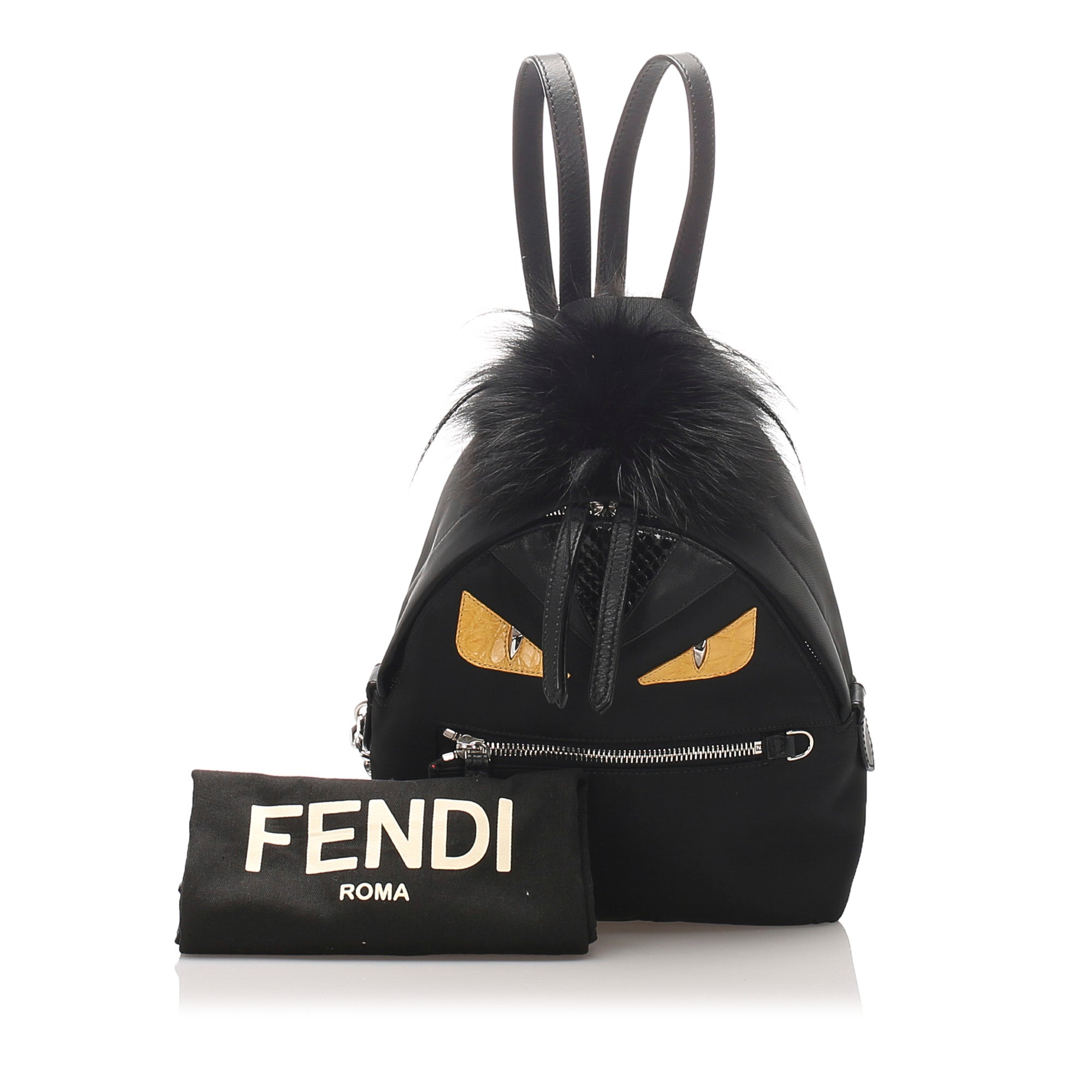 fendi mini monster backpack