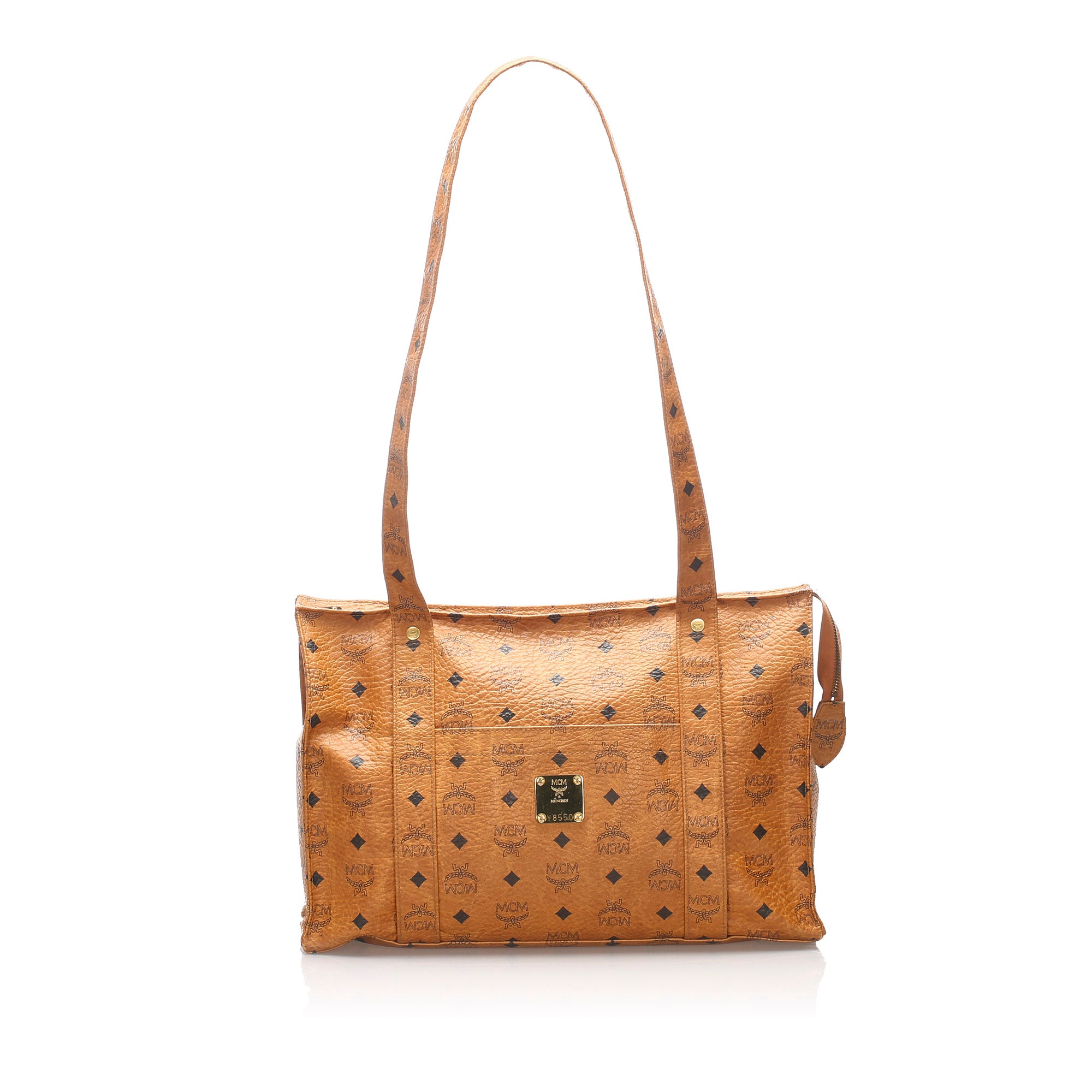 mcm leather tote