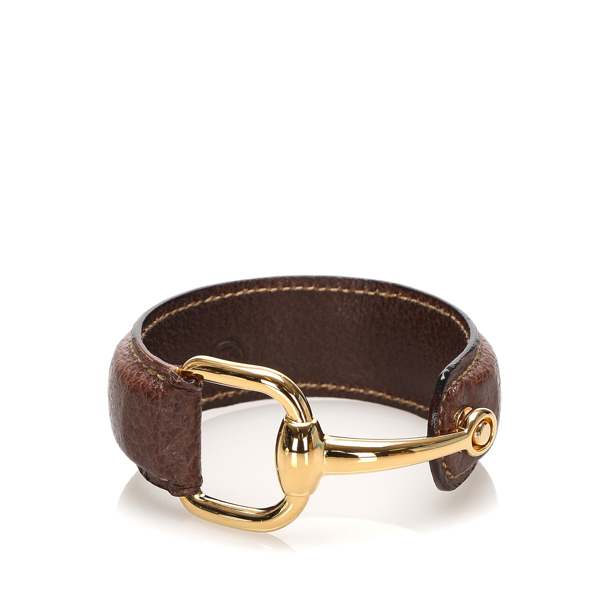 gucci horsebit bracelet leather