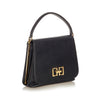 Black Ferragamo Gancini Leather Handbag Bag