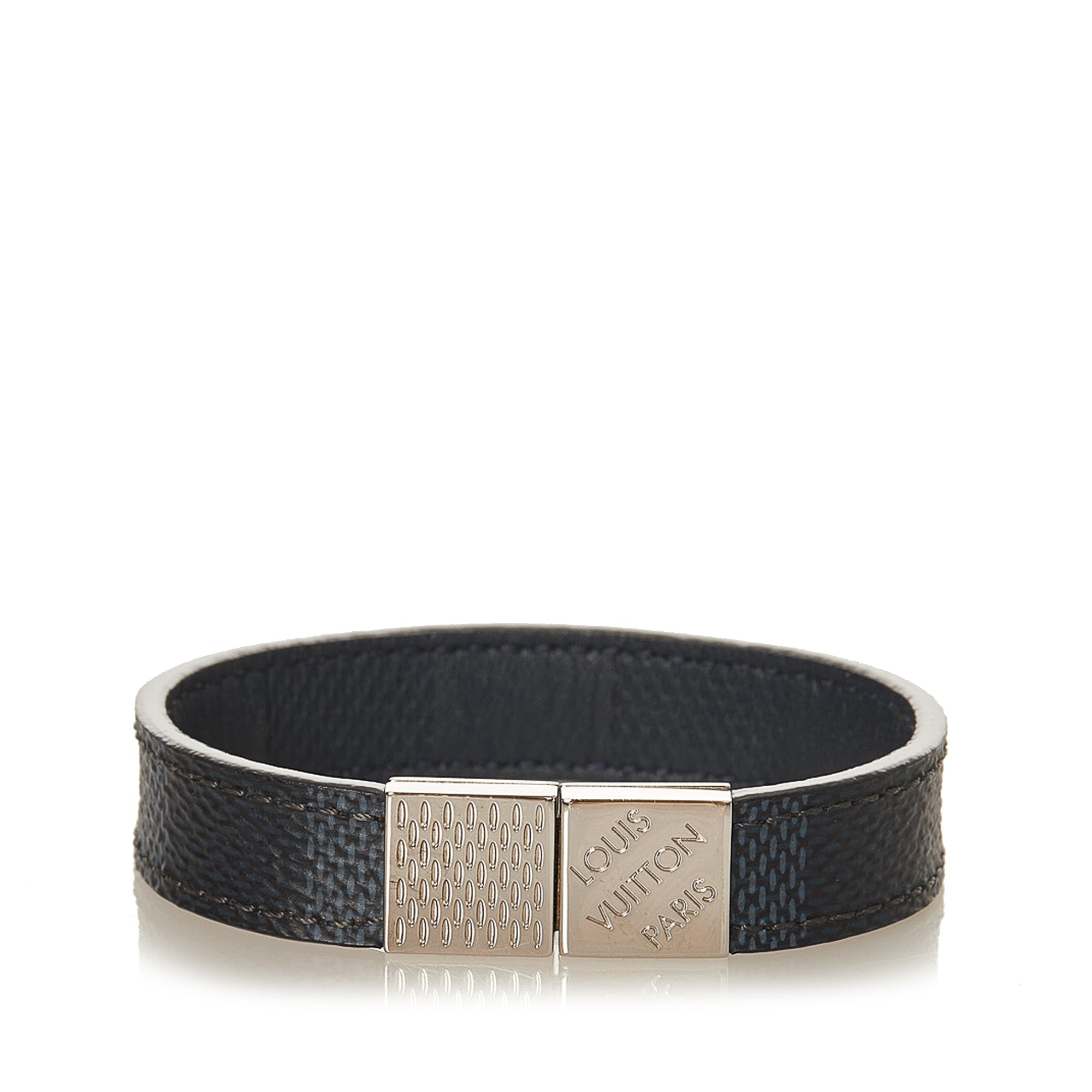 Black Louis Damier Graphite Pull It Bracelet – Designer Revival