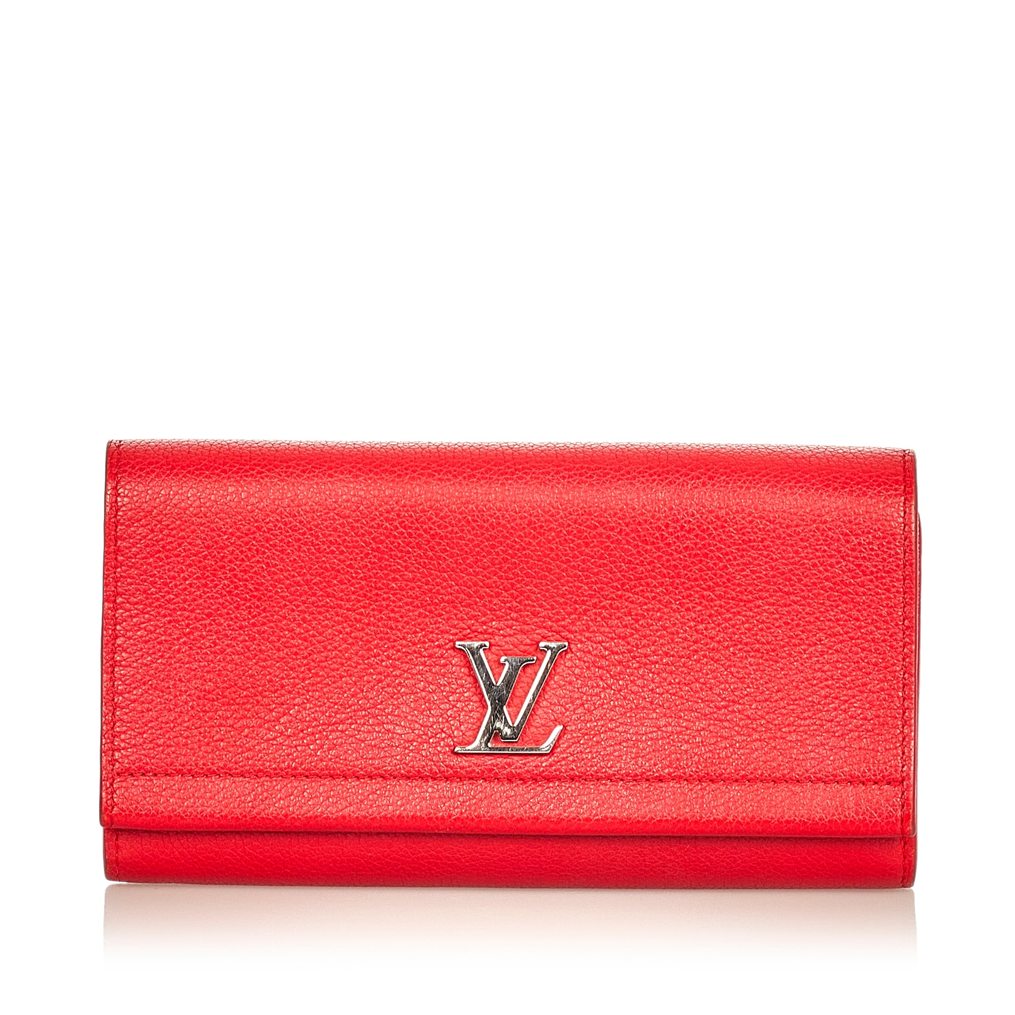 Louis Vuitton - Authenticated Lockme Wallet - Leather Red for Women, Very Good Condition