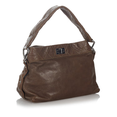 Brown Chanel Wild Stitch Lambskin Leather Shoulder Bag – Designer Revival