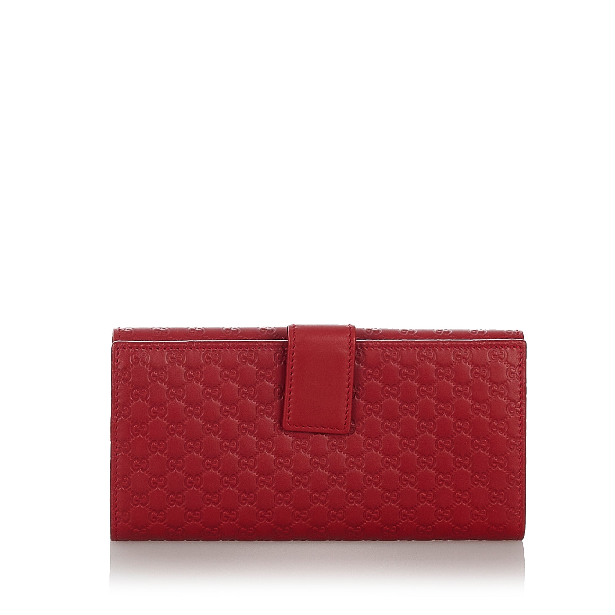 gucci microguccissima wallet red