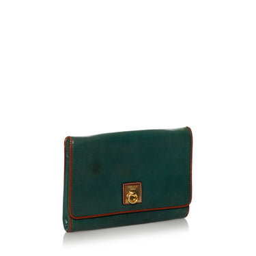 Green Celine Leather Clutch Bag – Designer Revival