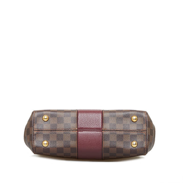 Brown Louis Vuitton Damier Ebene Shearling Normandy Bag – Designer