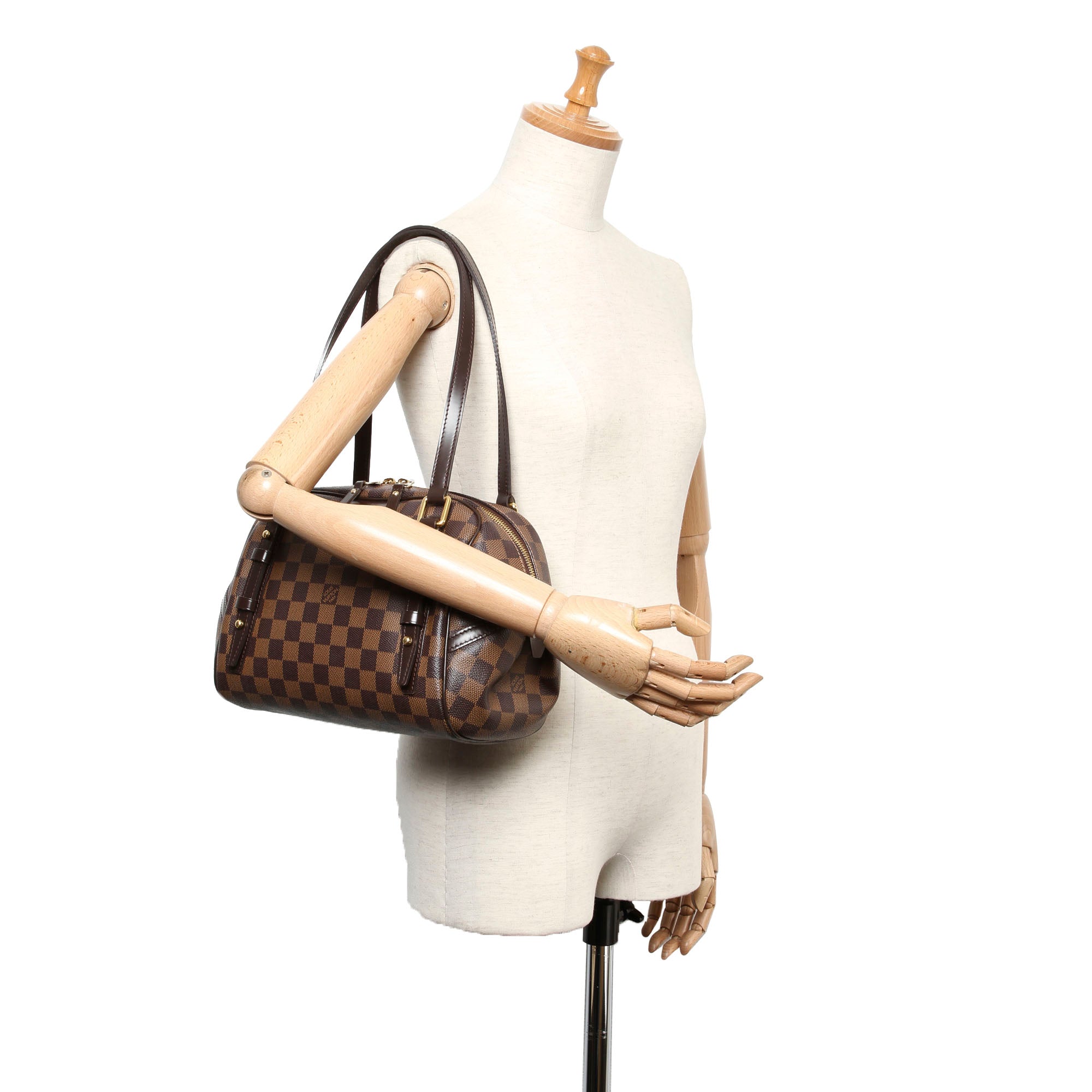 Brown Louis Vuitton Damier Ebene Rivington PM Bag – Designer Revival