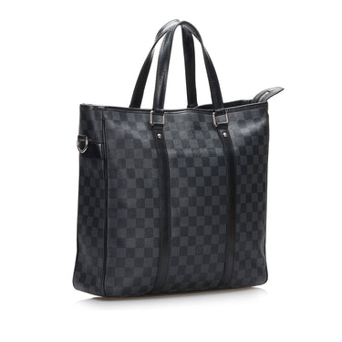 Louis Vuitton Black Damier Graphite Coated Canvas Zip Around