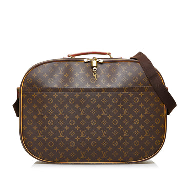 Louis Vuitton Partition Brown Canvas Clutch Bag (Pre-Owned)