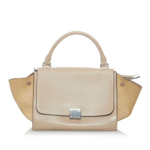 small leather satchel handbag