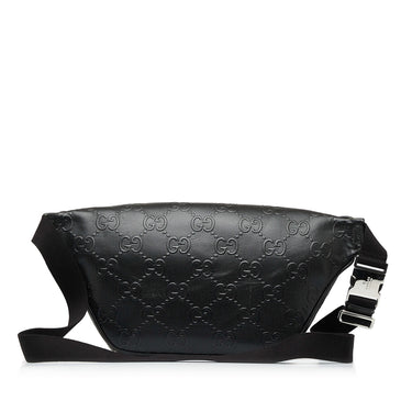 Gucci Black GG Canvas Jackie Belt Bag Leather Cloth Pony-style calfskin  Cloth ref.889862 - Joli Closet