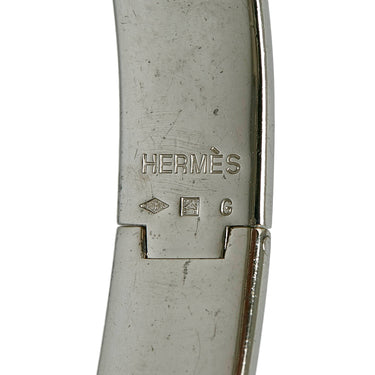 LOUIS VUITTON Jonck Bracelet Bangle Monogram Silver Plated France M64840  65BX527