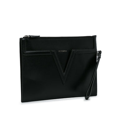 Versace - Authenticated Bag - Leather Black for Men, Very Good Condition