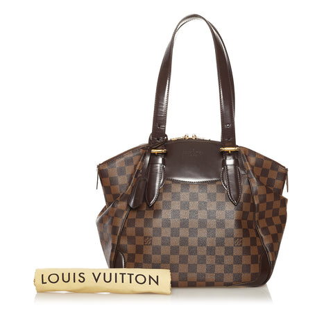 Louis Vuitton Damier Ebene Canvas Leather Verona MM Bag