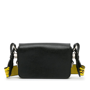 Off-White Black Grained Leather Sculpture Binder Clip Crossbody Bag For  Sale at 1stDibs