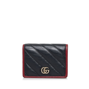 GUCCI Canvas GG Guccissima Coin Pocket Bifold Wallet, Black