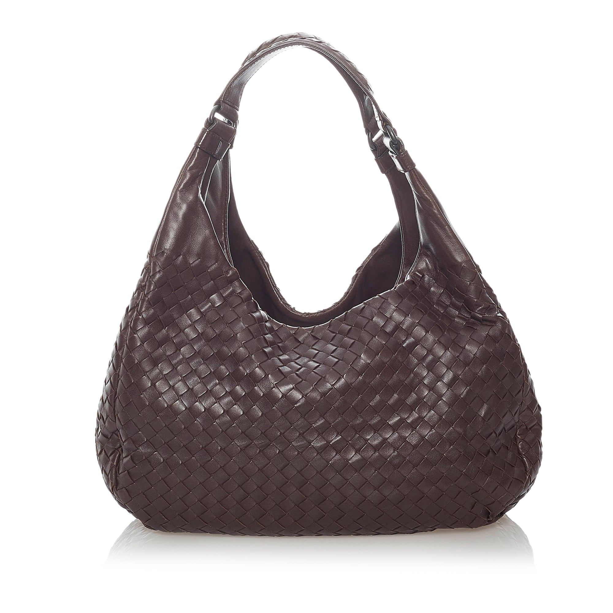 Bottega Veneta Black Leather Intrecciato Duffle Bag worn by Travis