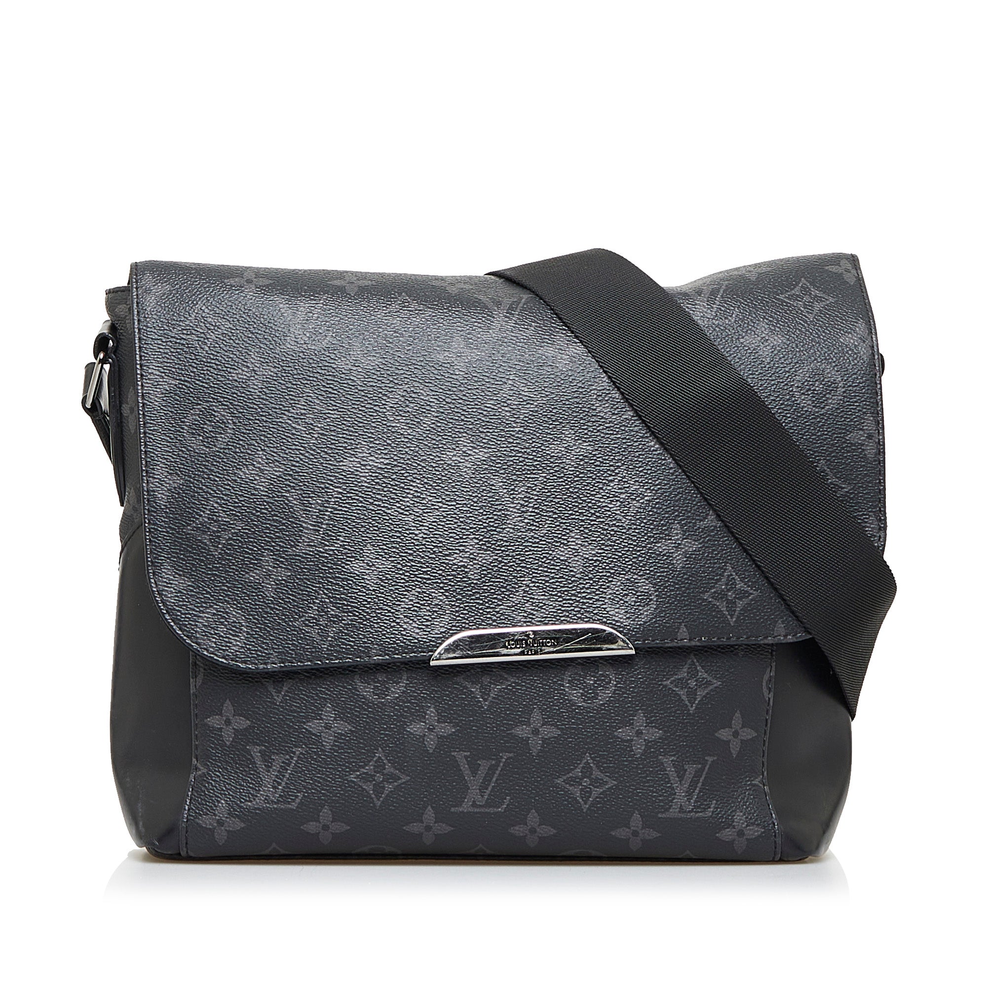 Image of Black Louis Vuitton Monogram Eclipse Explorer PM Crossbody Bag