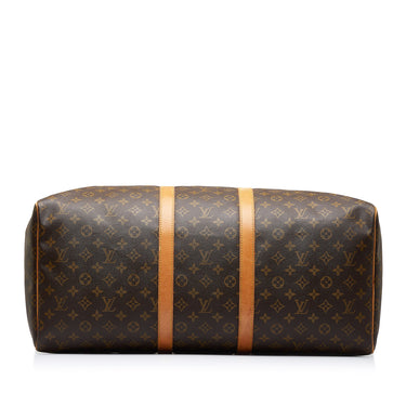 Louis Vuitton Brown Monogram Canvas Keepall 55 travel Bag Louis Vuitton