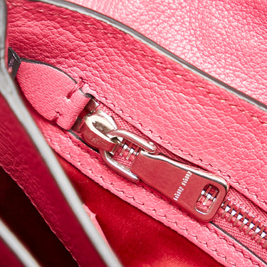 Pink Miu Miu Vitello Shine Satchel – Designer Revival