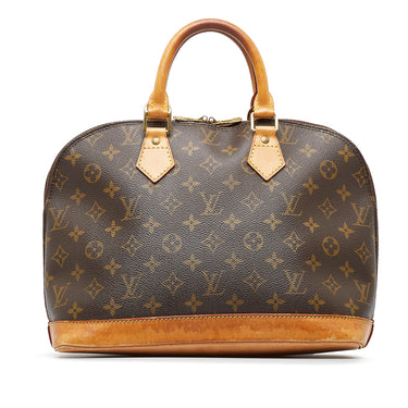 Louis+Vuitton+Alma+Tote+PM+Brown+Canvas+Monogram+Cameo for sale online