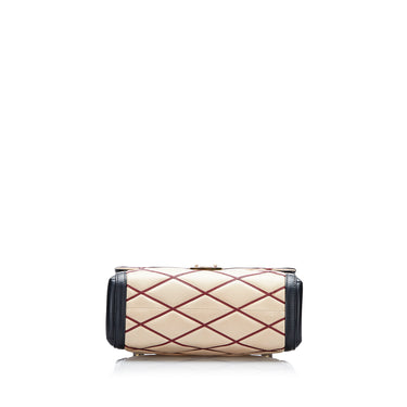 Louis Vuitton Beige?Black Malletage Pochette Flap Bag - ShopStyle