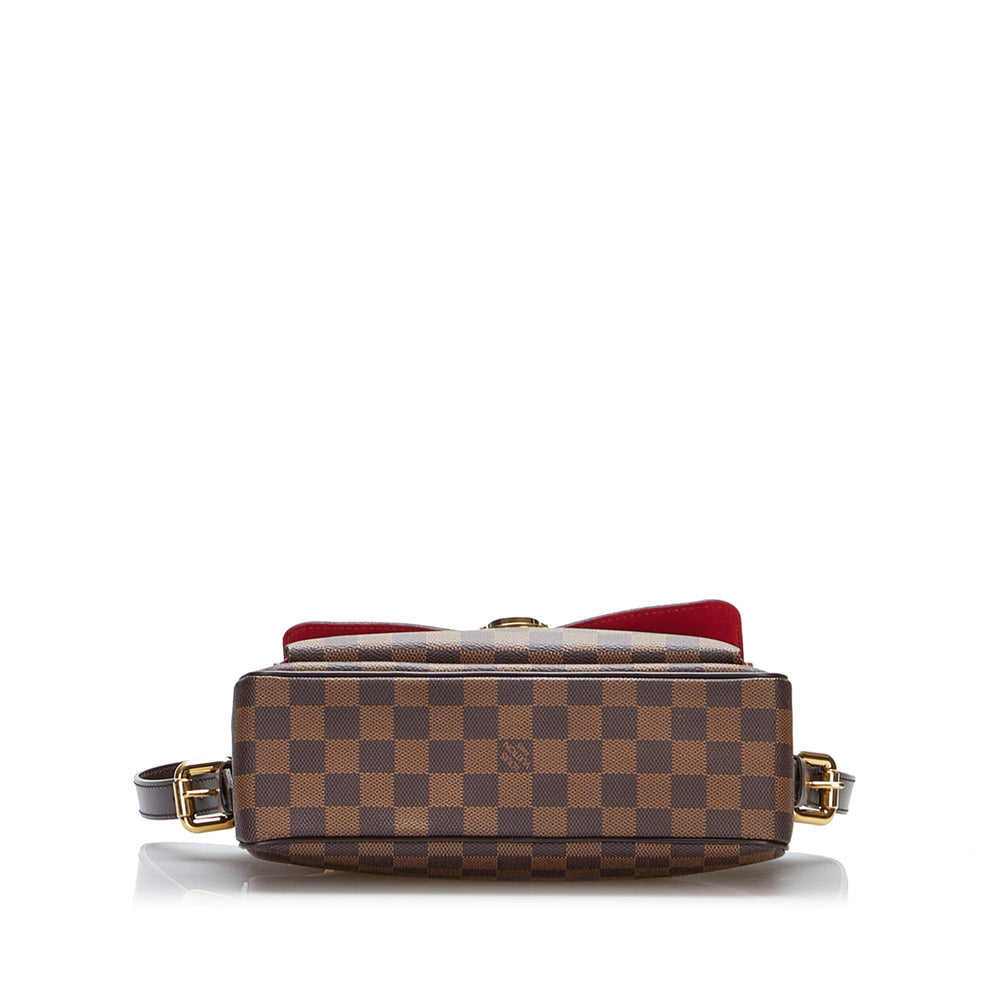 LOUIS VUITTON Brown Damier Ebene Canvas Ravello GM Shoulder Bag