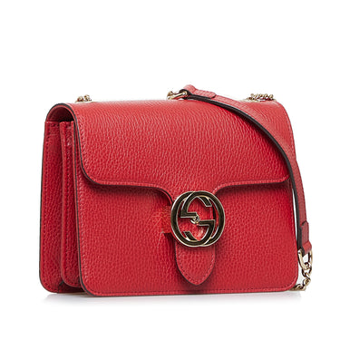 Red Gucci Interlocking G Dollar Crossbody