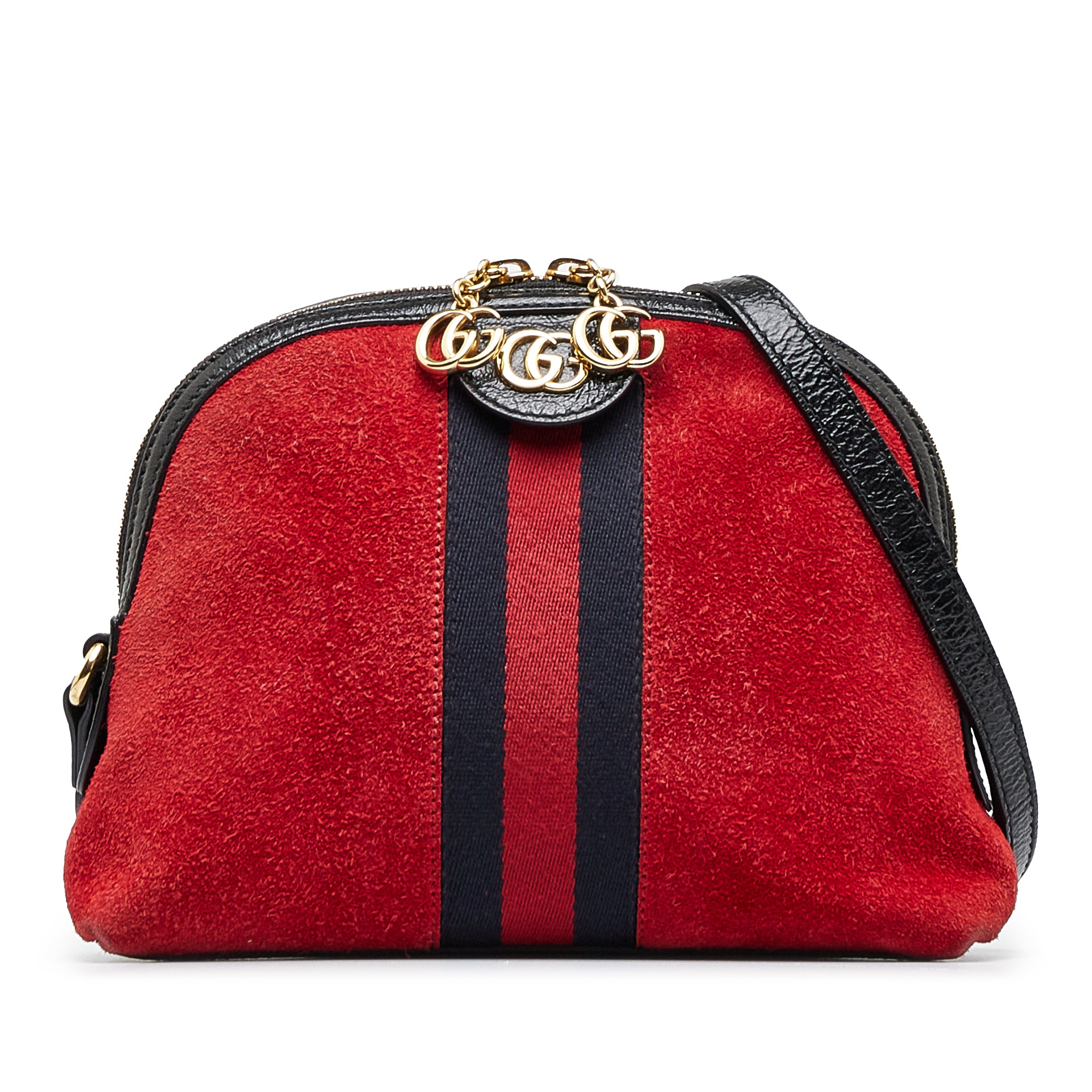 image of Red Gucci Small Suede Ophidia Crossbody