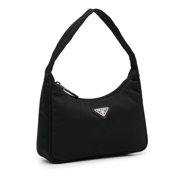 Like New Prada Black Re-Edition 2000 Shoulder Bag