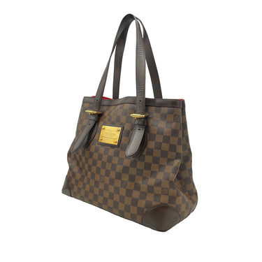 Auth Louis Vuitton Damier Hampstead MM N51204 Women's Handbag,Tote