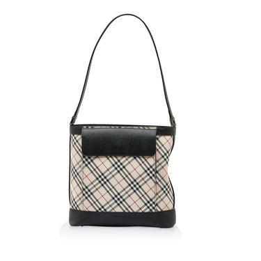 Tan Burberry Haymarket Check Crossbody Bag – Designer Revival