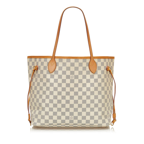 Louis Vuitton Damier Azur Neverfull MM with Pink Lining N41605  Louis  vuitton damier, Vintage louis vuitton handbags, Louis vuitton handbags  neverfull