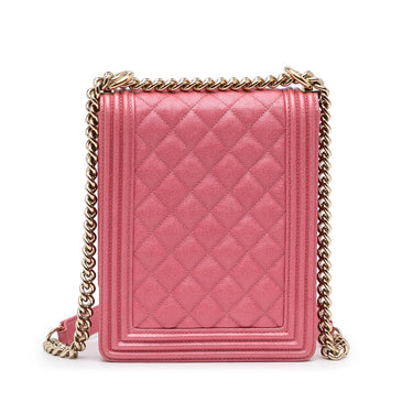 Pink Chanel CC Caviar Phone Crossbody Bag – Designer Revival