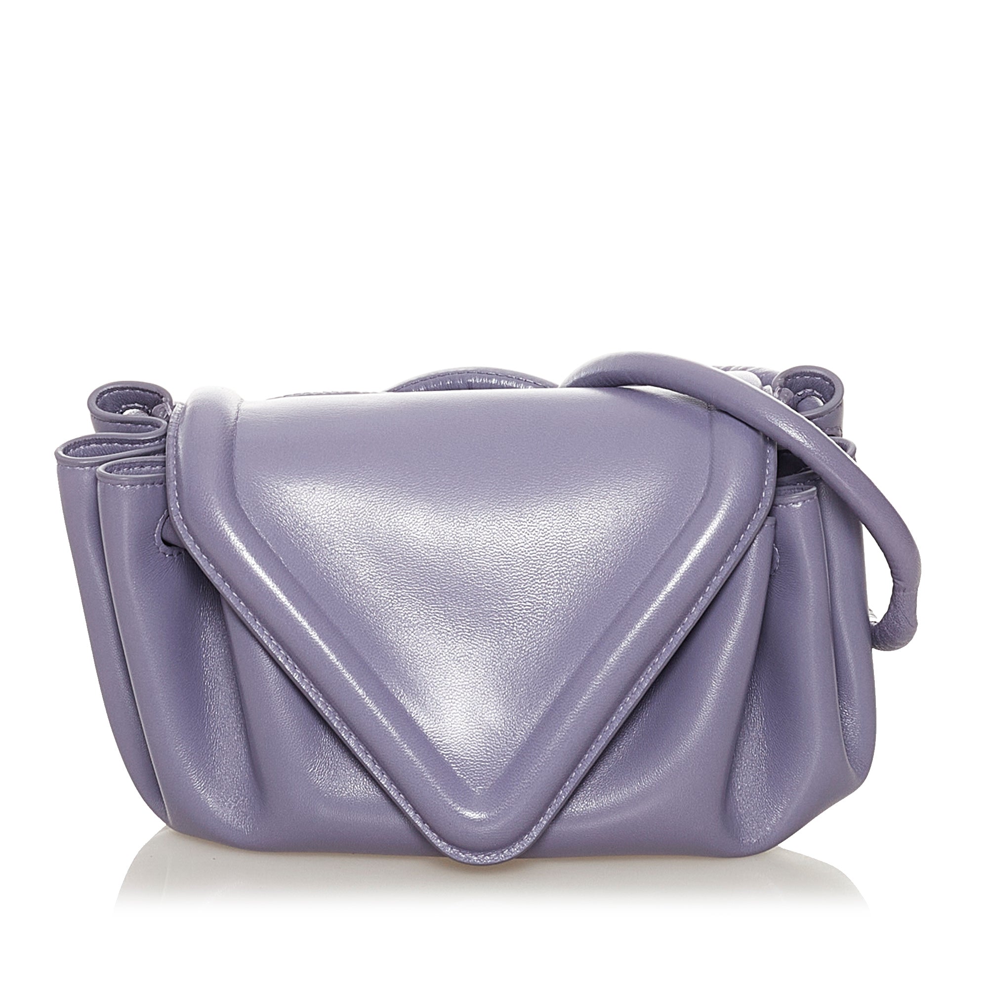 Bottega Veneta pre-owned purple intrecciato leather Jodie bag