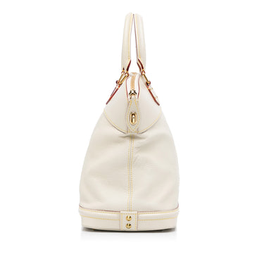 Beige Louis Vuitton Mahina Galatea MM Handbag – Designer Revival