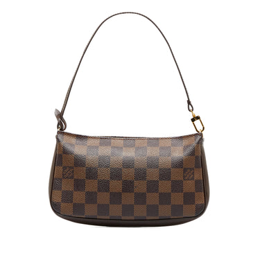 Brown Louis Vuitton Damier Ebene Pochette Billets Macao Pouch