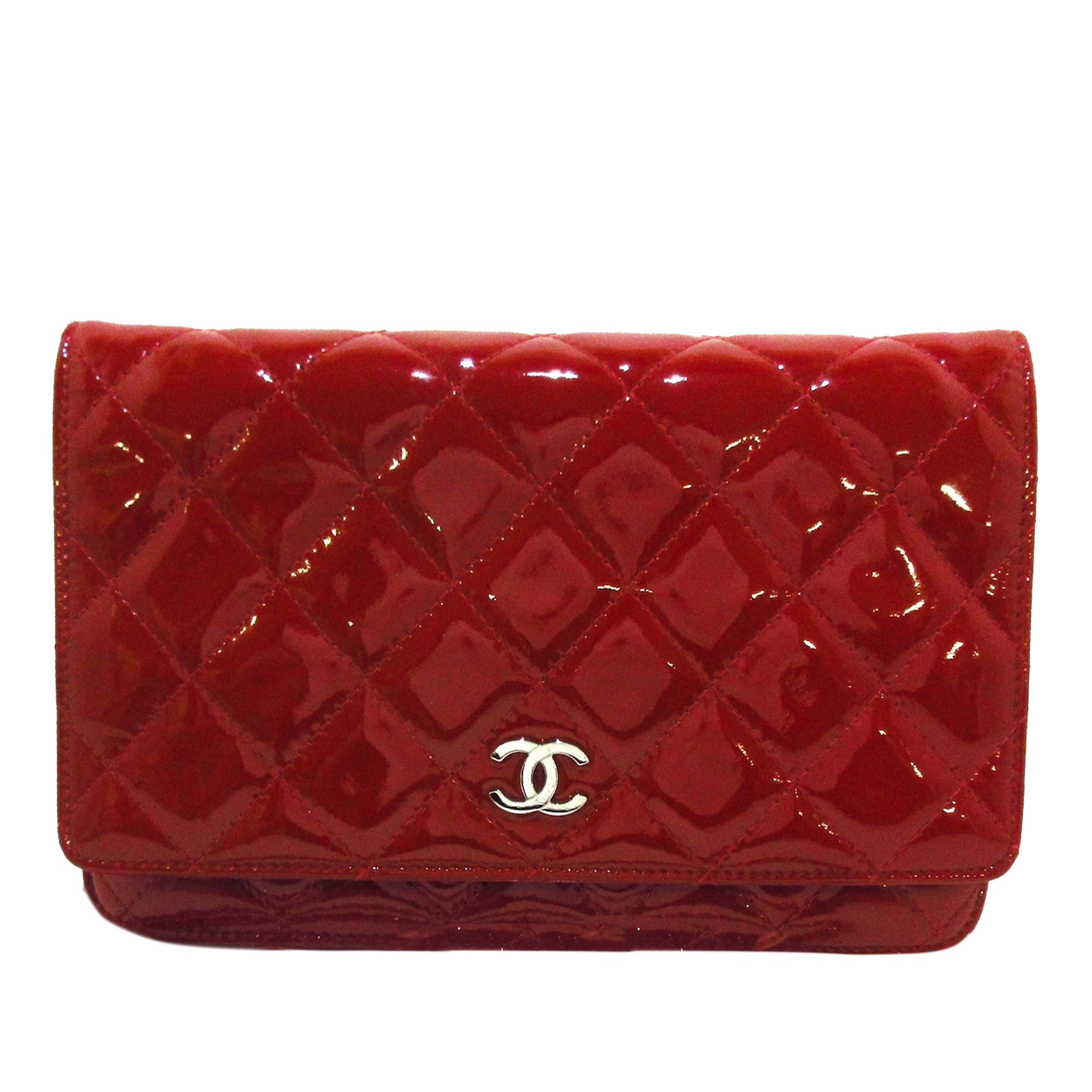 Louis Vuitton Compact Zip Red Patent Leather Wallet (Pre-Owned)