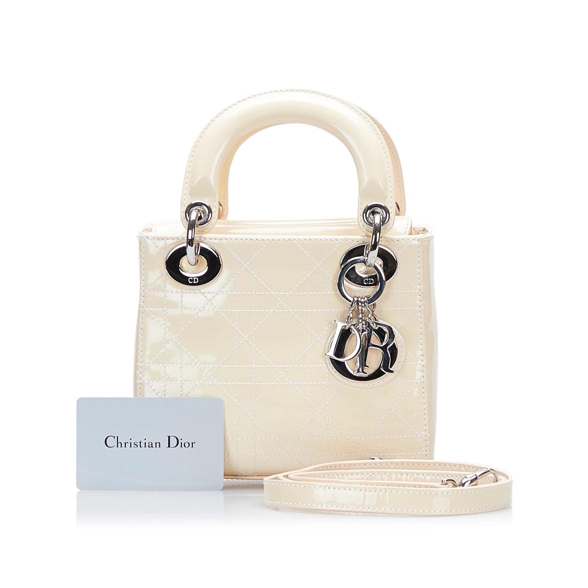 Sell Christian Dior Patent Mini Lady Dior Bag  NudePink  HuntStreetcom