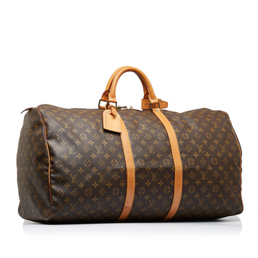 100% Authentic Louis Vuitton Keepall Bandouliere 55 Brown