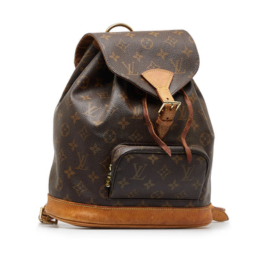 Montsouris backpack Louis Vuitton Brown in Cotton - 35579923