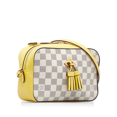 RvceShops Revival, White Louis Vuitton Damier Azur Pochette Felicie  Crossbody Bag