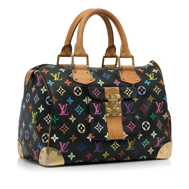 Black Louis Vuitton Monogram Multicolore Speedy 30 Boston Bag