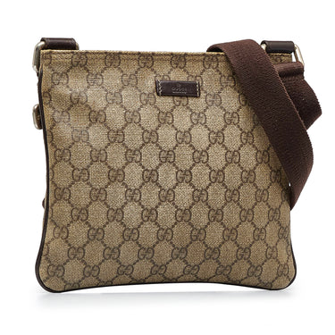 Gucci Messenger Crossbody Guccissima GG Adjustable Strap Brown/Beige