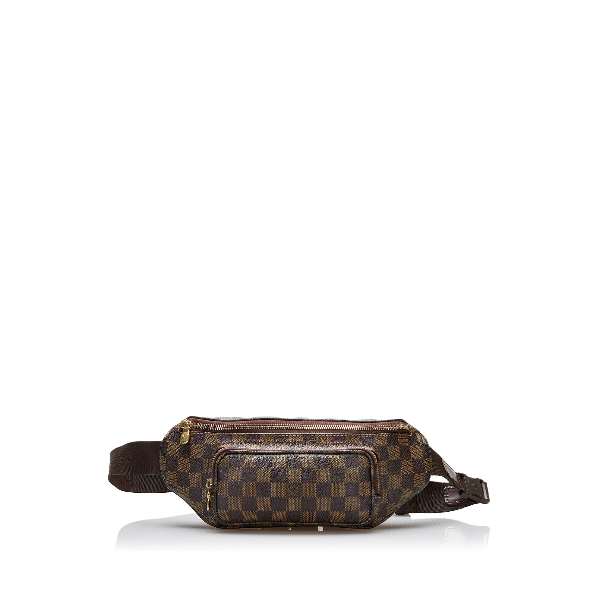 damier ebene belt brown