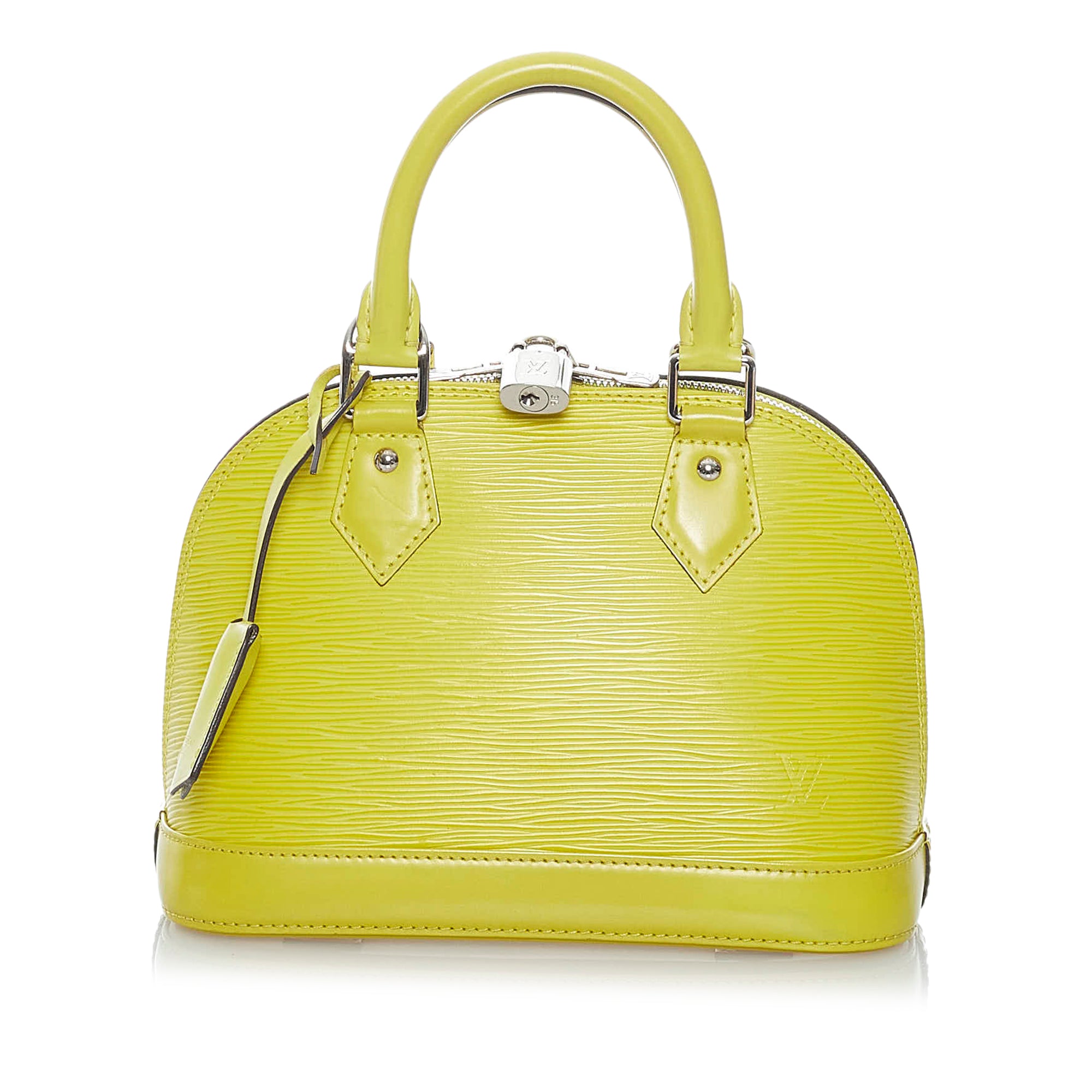 Louis Vuitton Vintage Alma Handbag EPI Leather PM Yellow