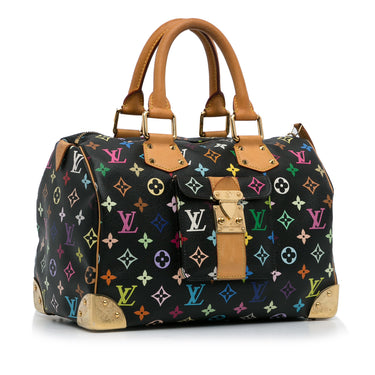 Black Louis Vuitton Monogram Multicolore Speedy 30 Boston Bag