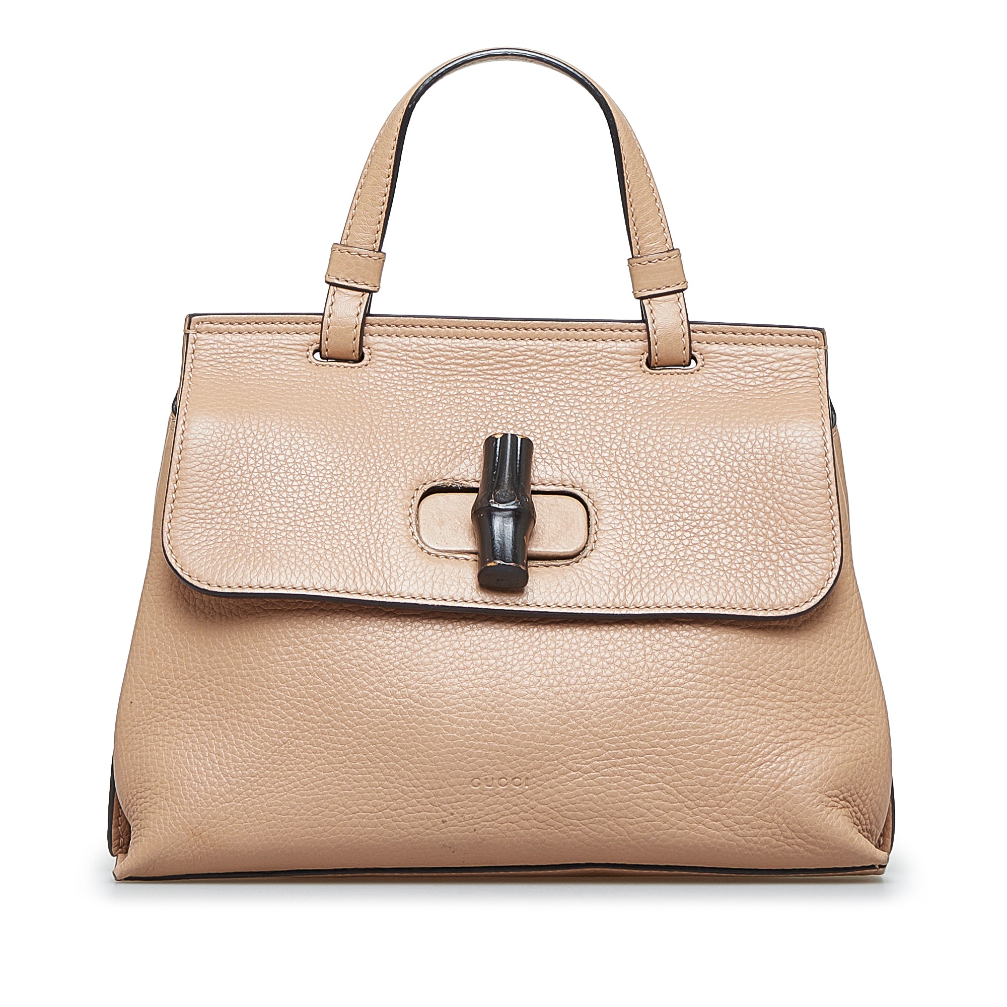 image of Tan Gucci Small Bamboo Daily Satchel