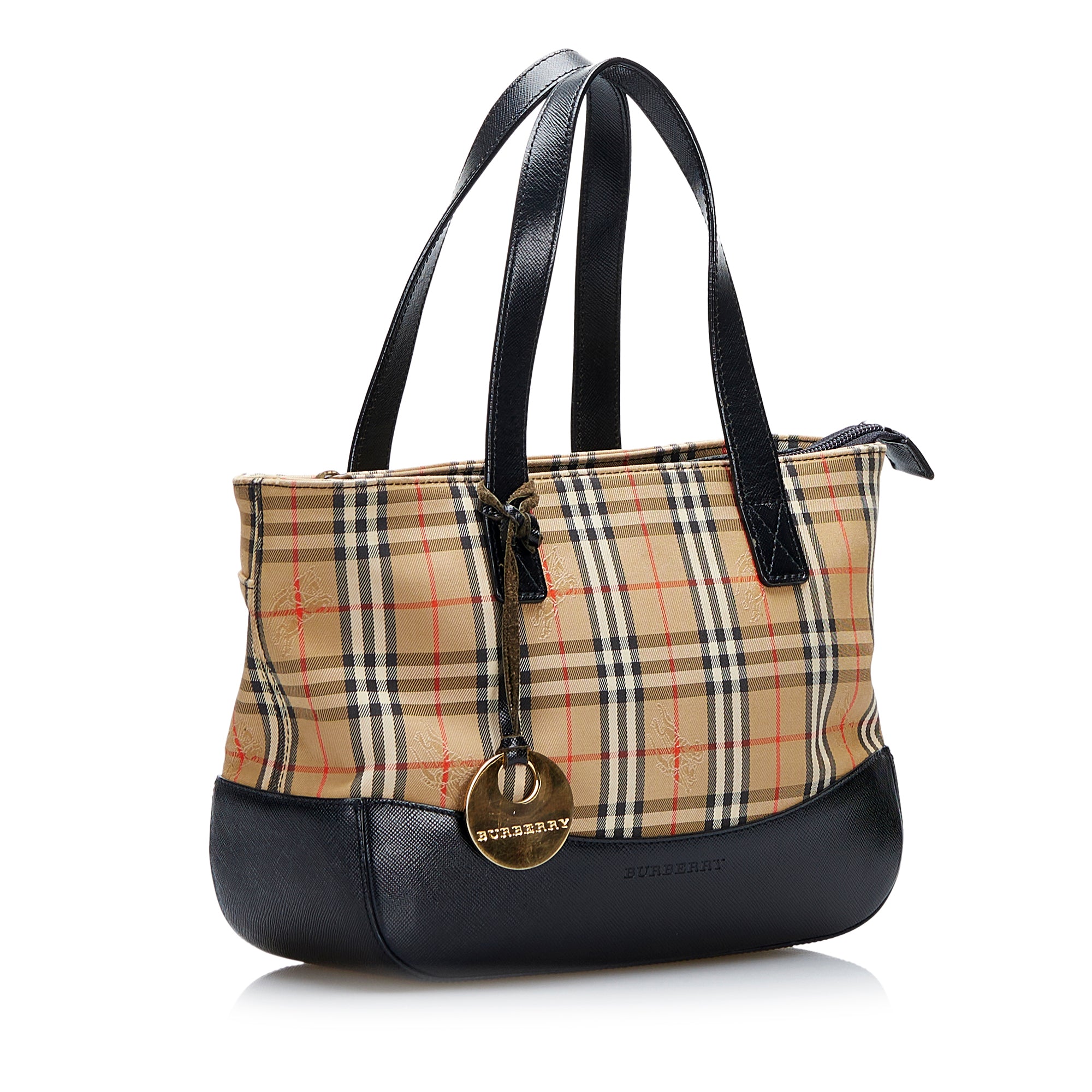 Brown Burberry Haymarket Check Handbag – Designer Revival