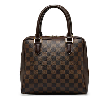 Louis Vuitton Damier Ebene Leather Berkeley Speedy Bag Brown